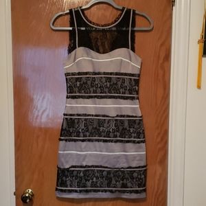 BCBGeneration Accentuating zip up satin dress